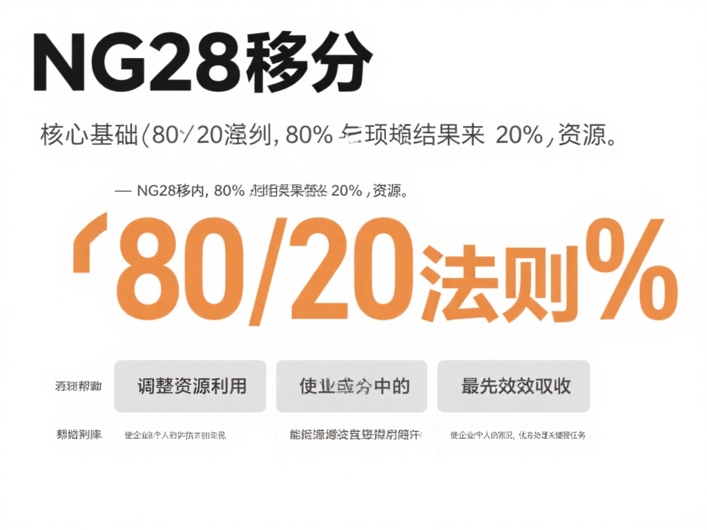 “NG28移分”的核心是基于“80/20法则”的灵