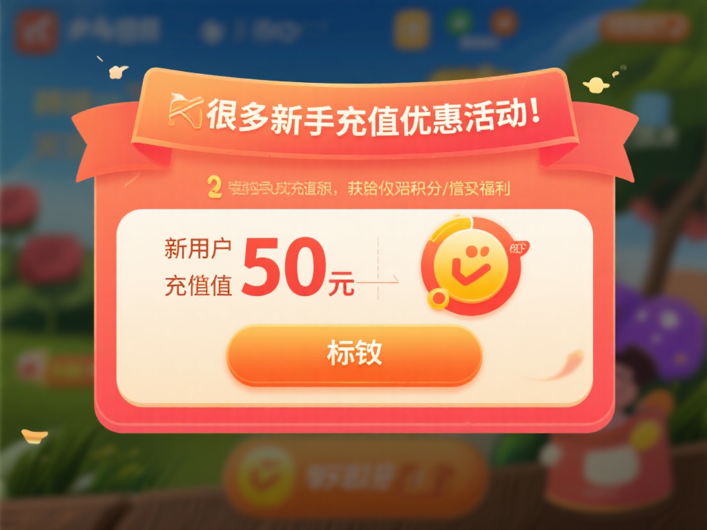 参与活动：&nbsp;很多新手充值优惠活动往往以50元作为门